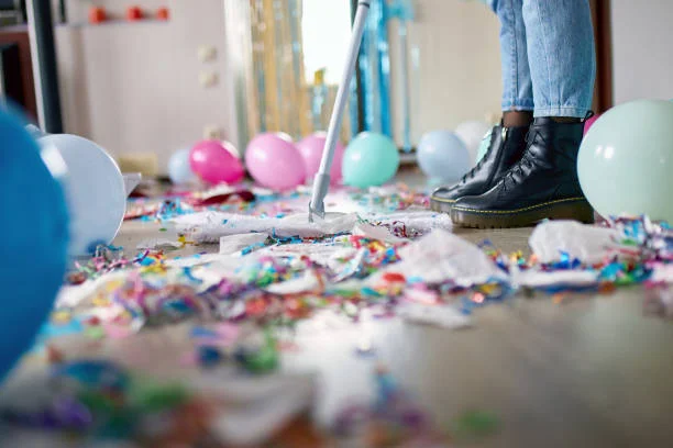 Professional cleaners preparing event venue in Greenacre with pre-event cleaning services