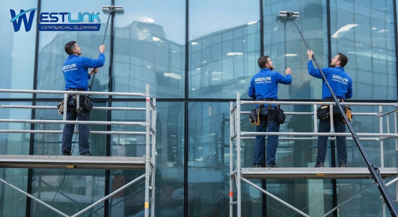 Cleaning Commercial Windows in Hard-to-Reach Areas