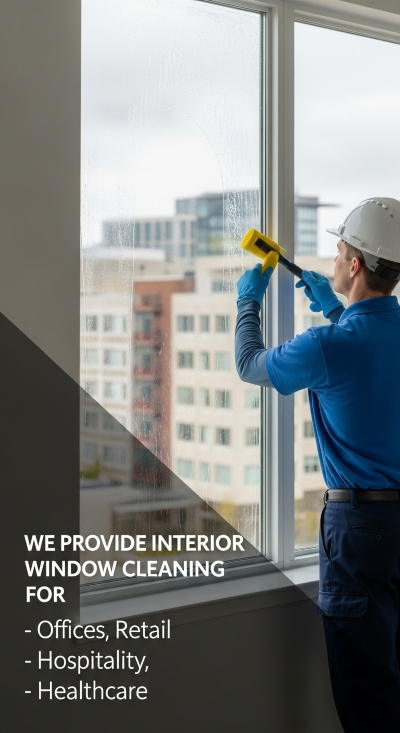 Industries we are giving Interior window cleaning services