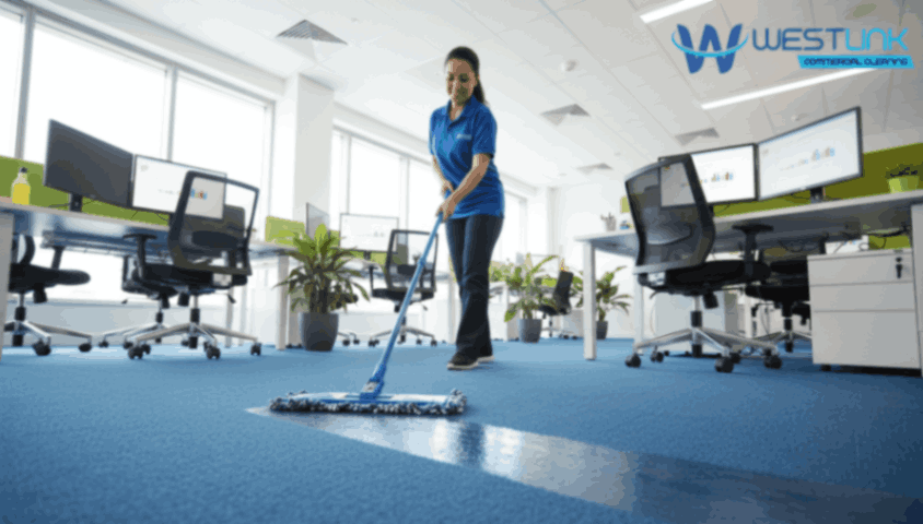 Mop Office Floors Cleaning