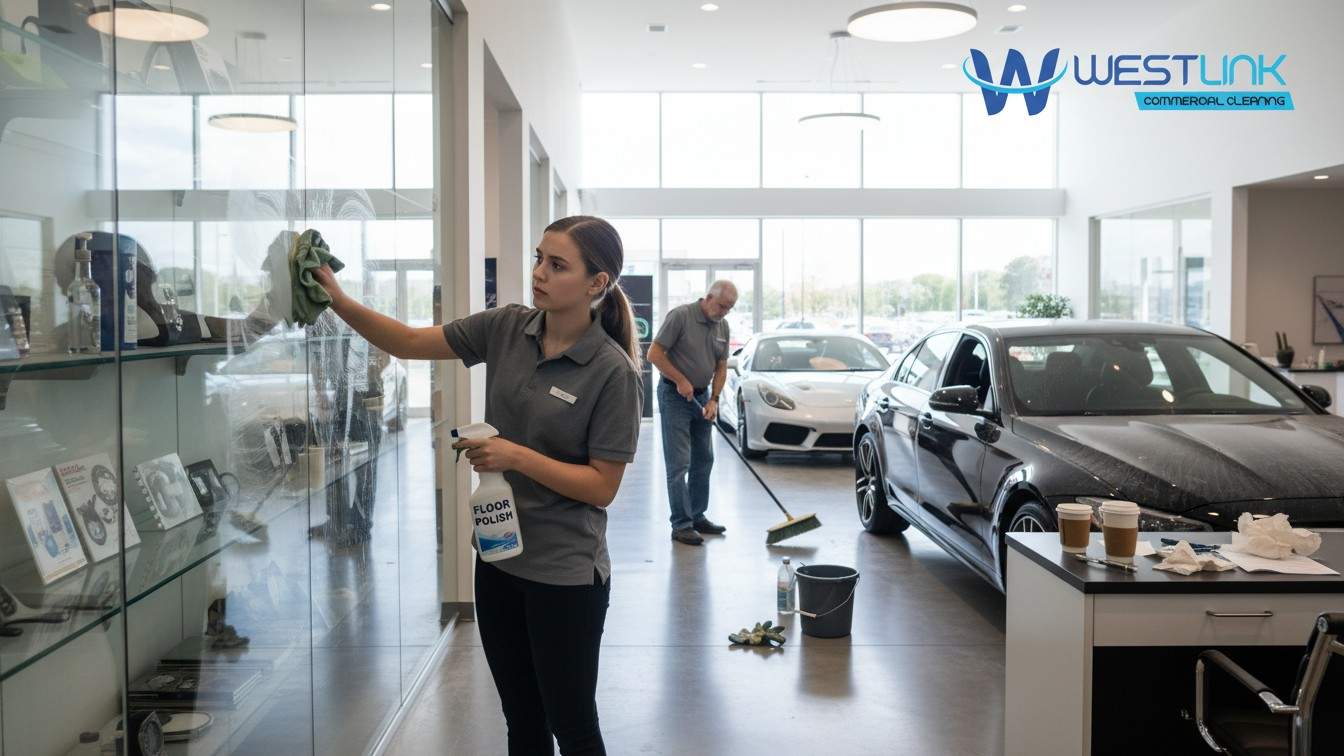 Showroom staff improperly cleaning due to lack of training.