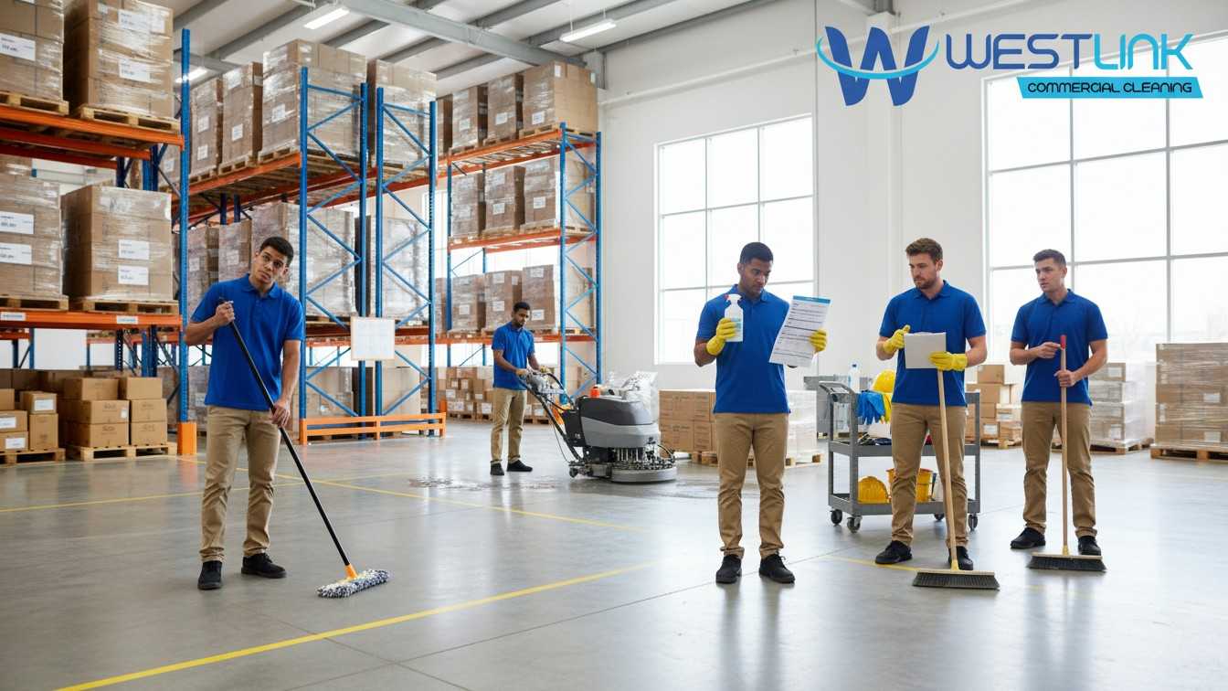 Warehouse staff improperly using cleaning equipment due to lack of training.