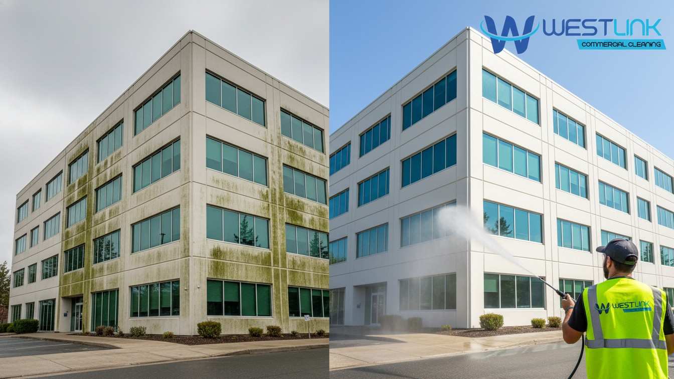 Before & After: Commercial Soft Wash Transformation.