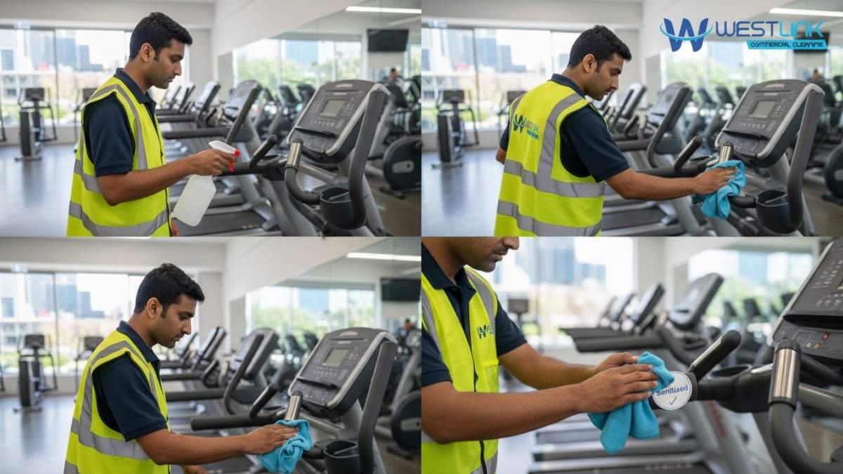 Step-by-step guide to disinfecting gym treadmills in Sydney.