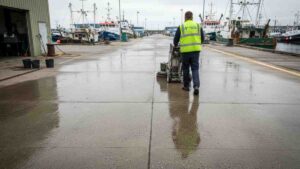Cleaning of commercial boats, deck areas, and marina facilities in Sydney, providing specialist marine cleaning services
