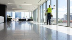 Interior and exterior window cleaning for commercial buildings in Sydney, keeping glass sparkling and views clear