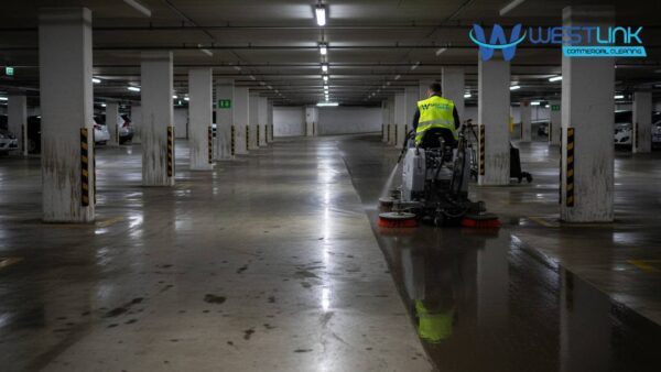 Professional cleaning and maintenance services for parking garages and outdoor parking lots