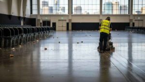 Pre-event preparation and post-event cleaning for conferences, exhibitions, and special events in Sydney venues
