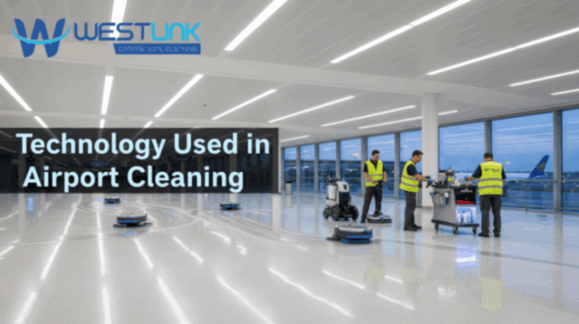 Advanced technology used for airport cleaning.