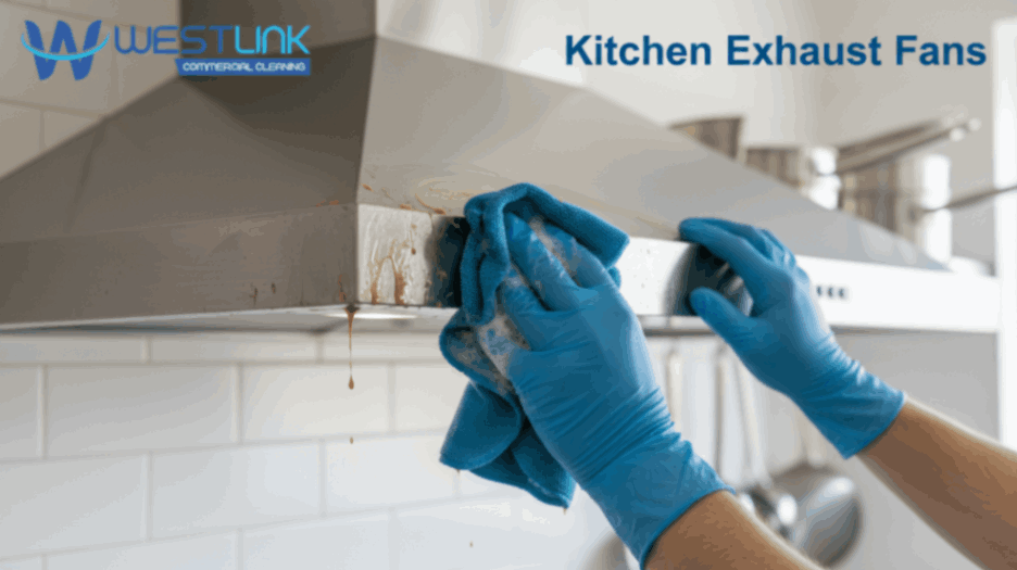 Cleaning a kitchen exhaust fan