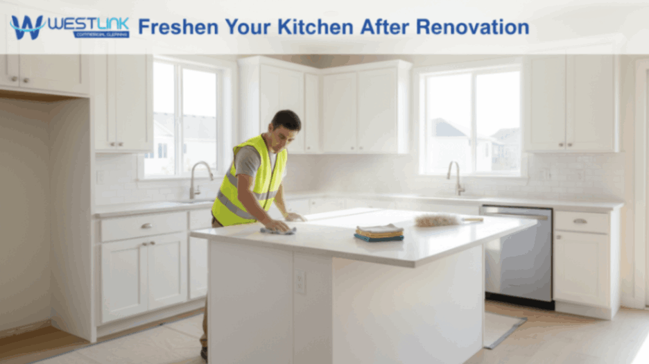 Freshening a kitchen after renovation.