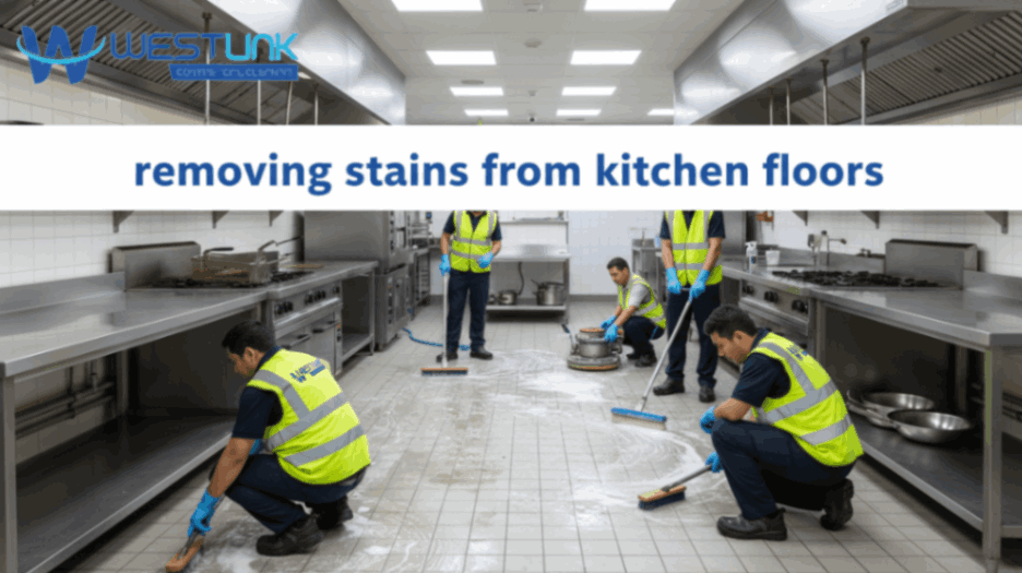 removing stains from kitchen floors