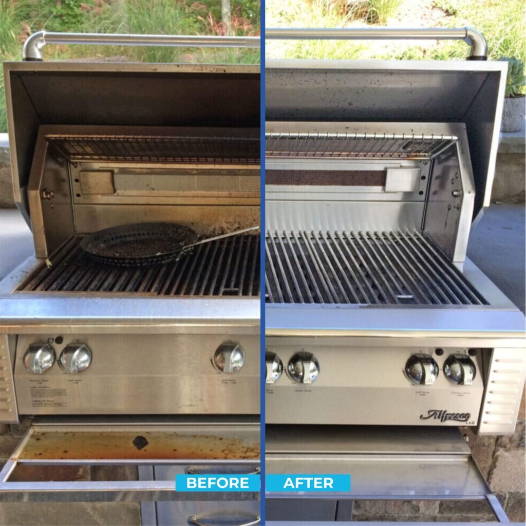 oven cleaning before and after cleaning images