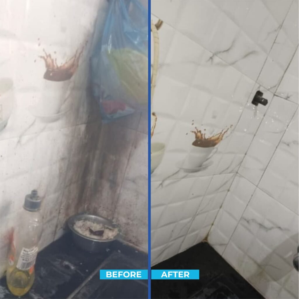 Commercial cleaners carrying out exterior office cleaning in Sydney under team supervision, showing Westlink commercial cleaning site-specific service approach.