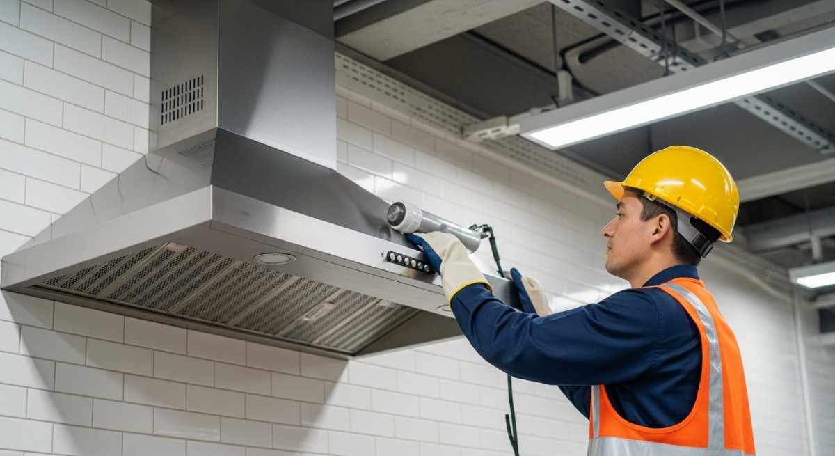 Rangehood hood interior and exterior cleaning