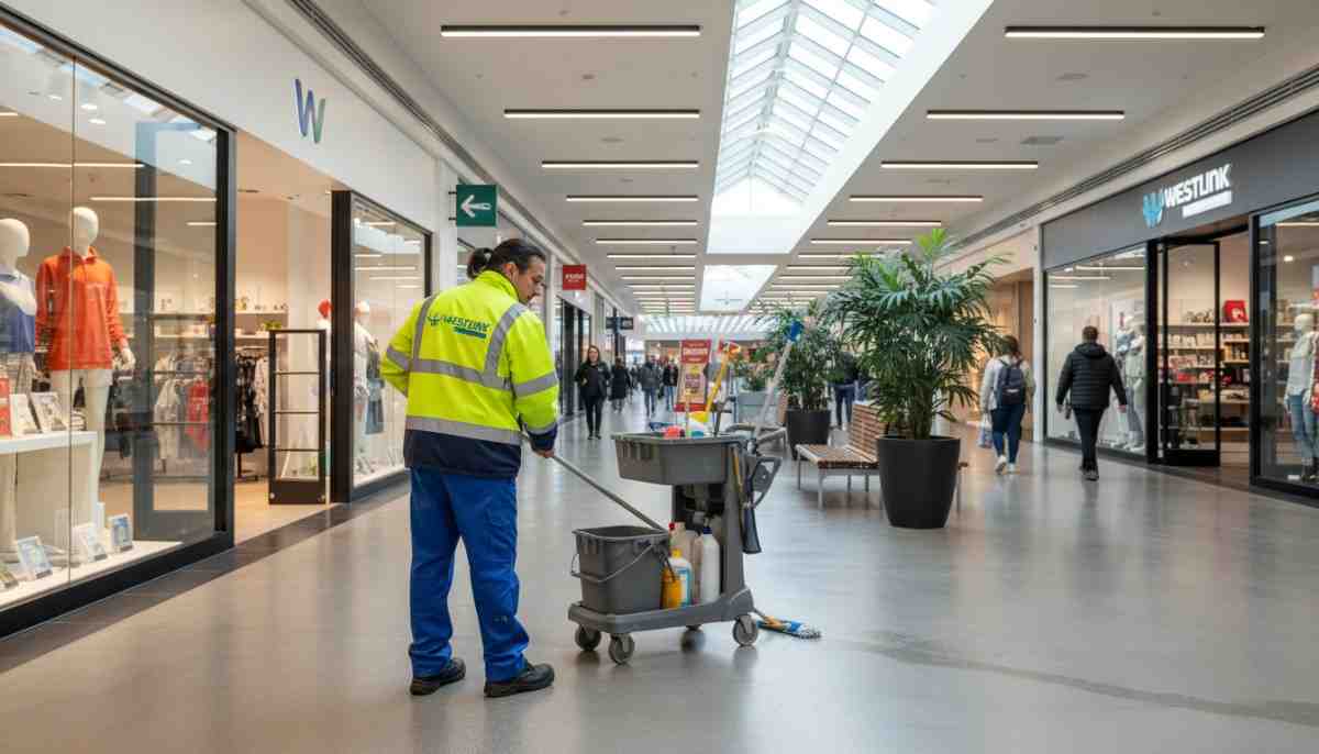 Westlink Commercial Cleaning expert cleaning shopping arcades and retail floor strips