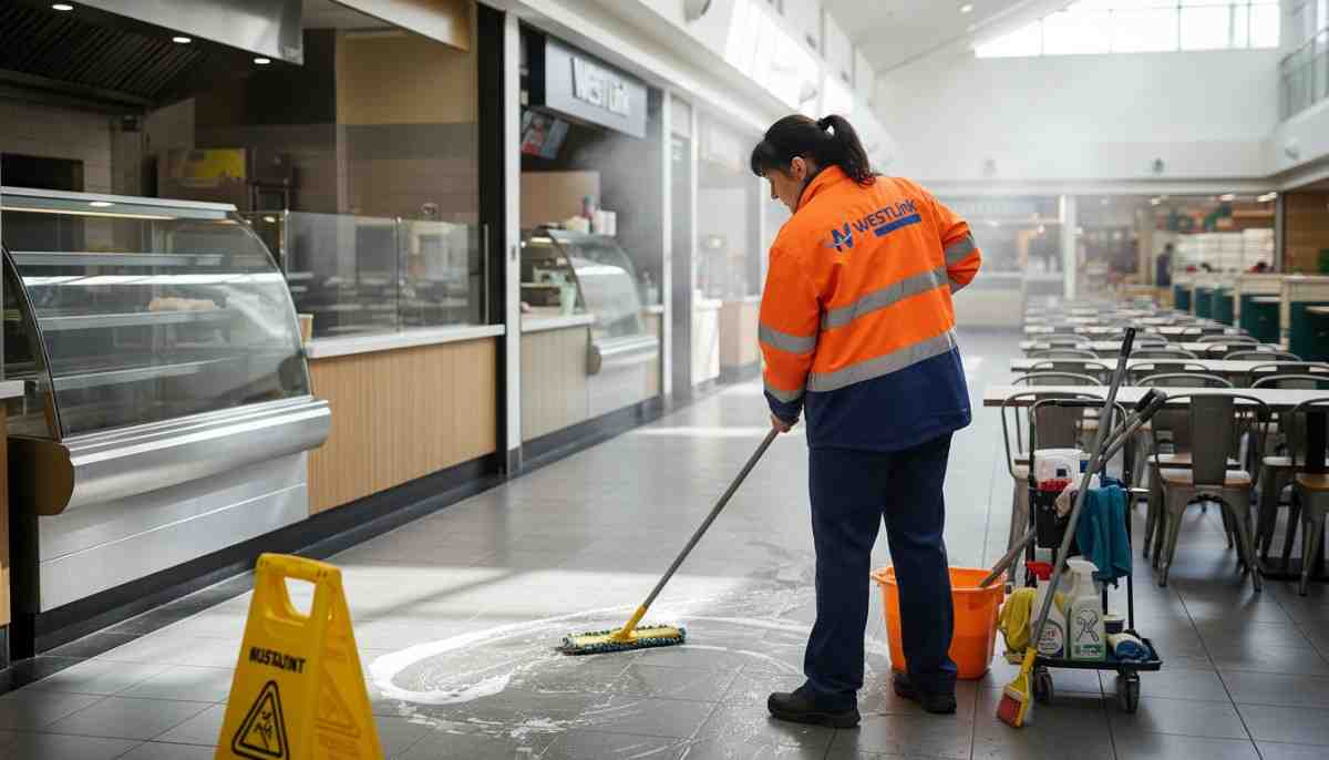 Westlink Commercial Cleaning expert cleaning food and beverage floor