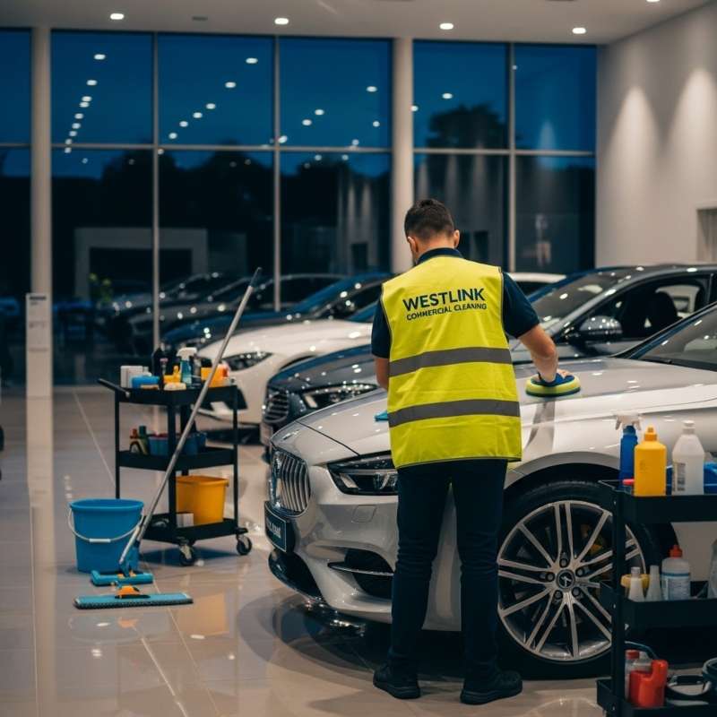 After-Hours, Early Morning, and Weekend Showroom Cleaning Options - westlink commercial cleaning