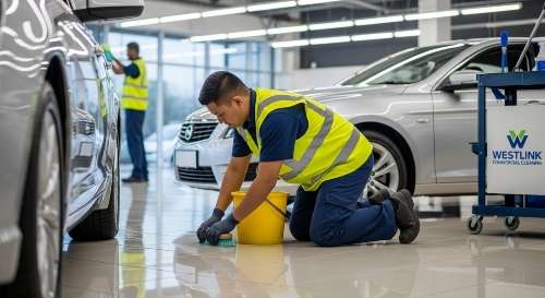 Car and Automotive Showrooms cleaning - westlink commercial cleaning