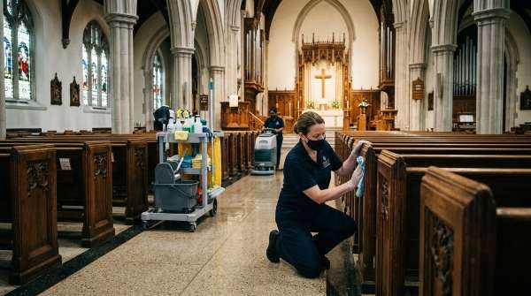 Deep church cleaning for pews, floors, fixtures and altar areas - westlink commercial cleaning