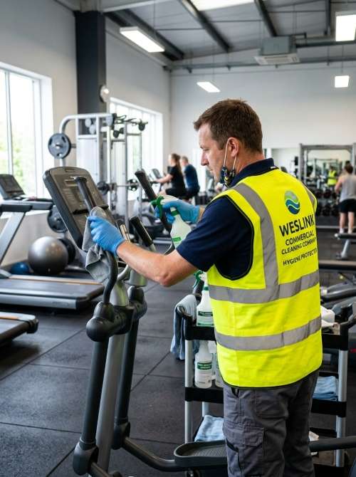 Gym Equipment sanitisation that protects hygiene without damaging surfaces - westink commercial cleaning