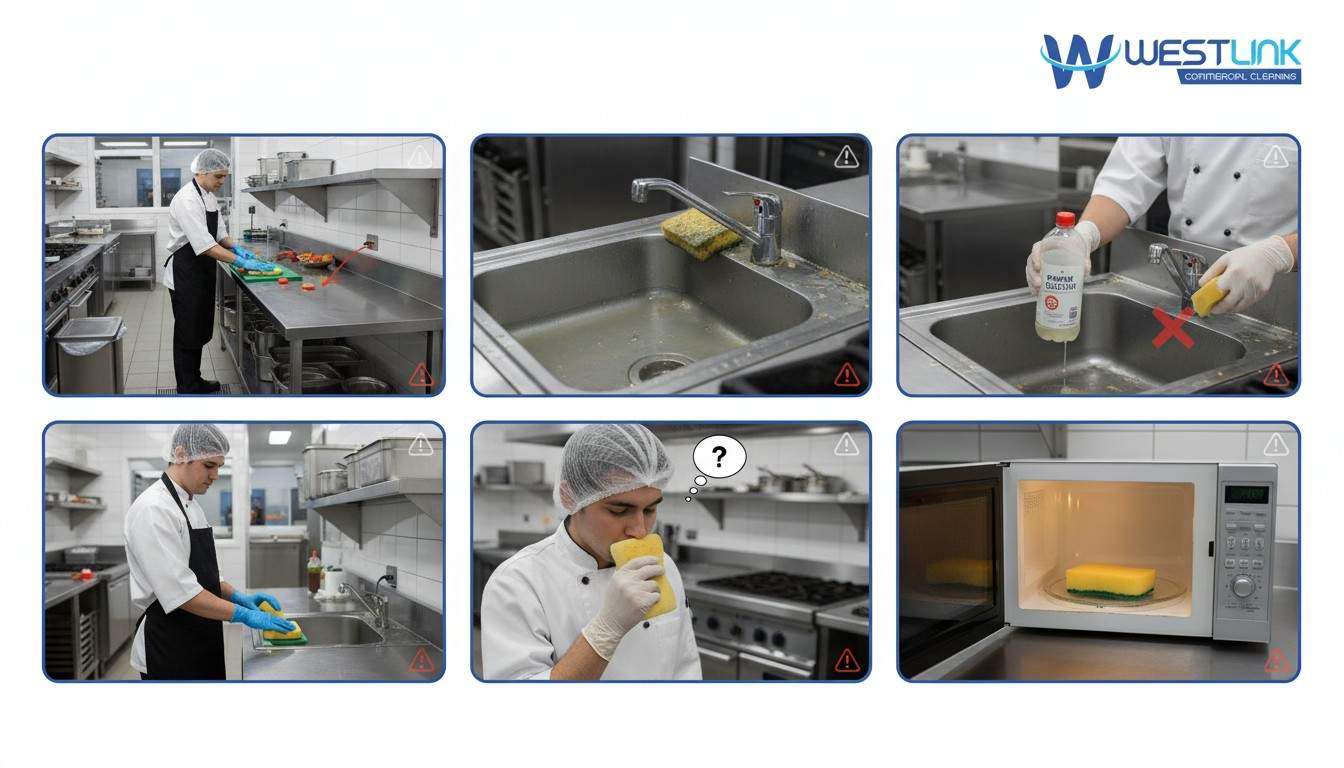 Common sponge cleaning mistakes in kitchens Sydney
