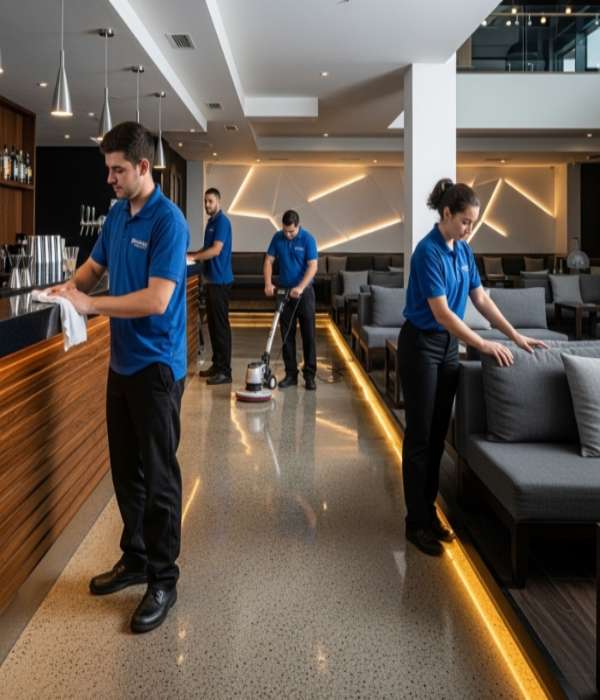 Professional club cleaning across multiple venue areas in Sydney to maintain a consistent standard