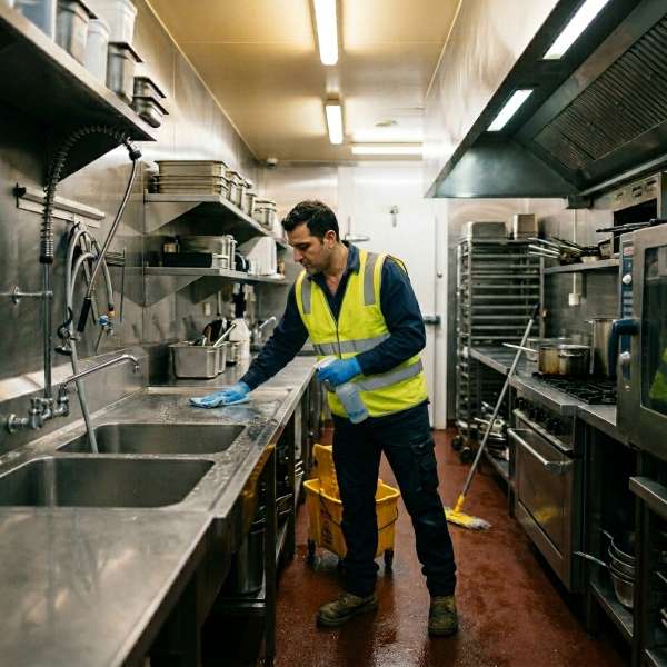 Restaurant and cafe Back-of-house cleaning - westlink commercial cleaning