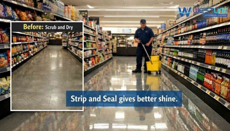 Retail Floor Care: Scrub and Dry vs Strip and Seal – What Your Store Really Needs!