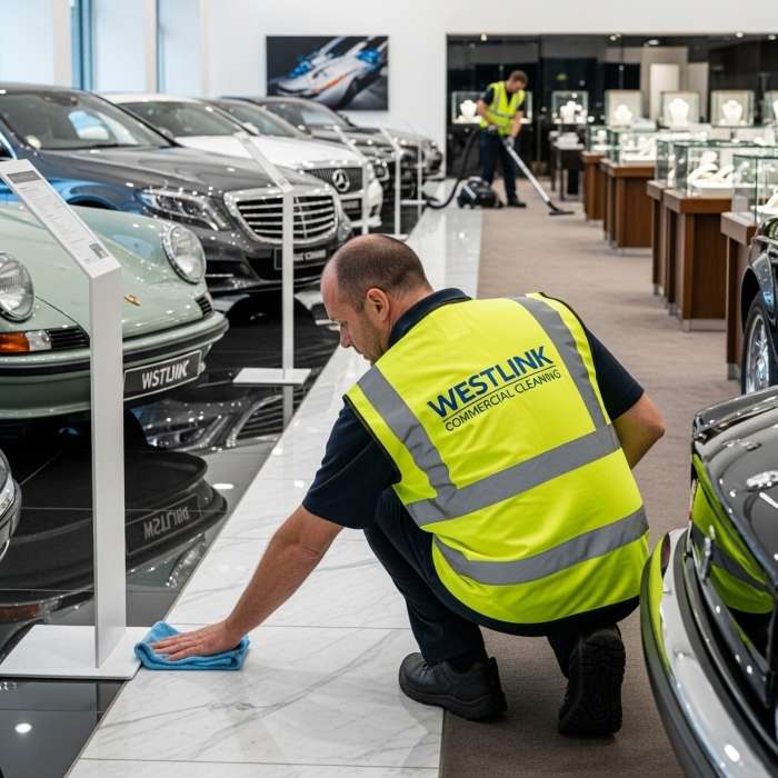 Safe Cleaning Around High-Value Stock, Vehicles, and Sensitive Finishes - westlink commercial cleaning