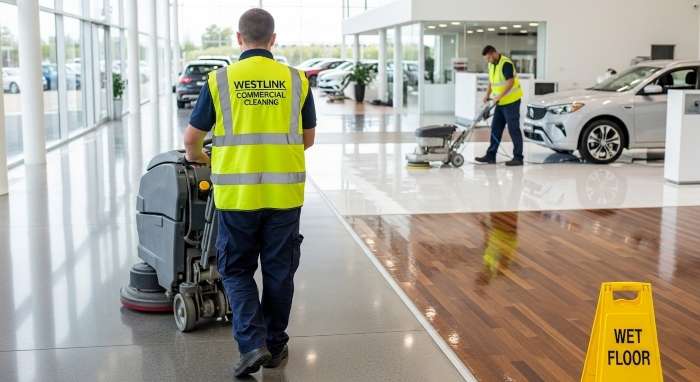 Showroom Floor Cleaning and Maintenance by Surface Type - westlink commercial cleaning