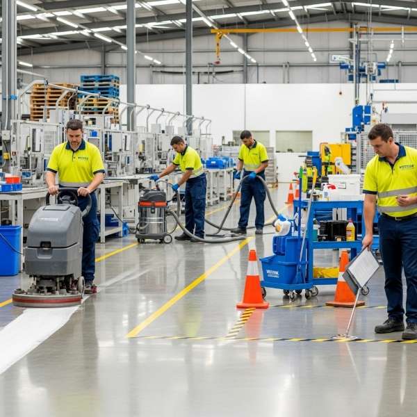 Westlink factory cleaning team in Sydney - westlink commercial cleaning (1)