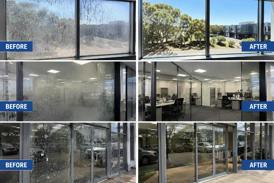our before after results image for window cleaning