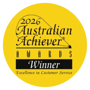 Achiever Award 2026 winner badge – Westlink Commercial Cleaning recognised for commercial cleaning excellence in Sydney