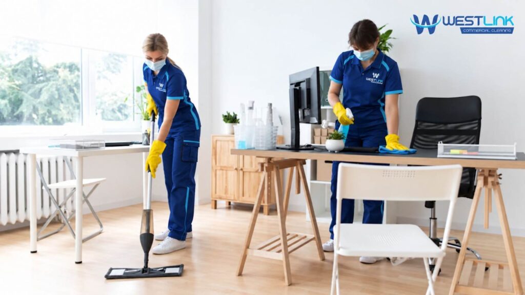 Westlink Commercial Cleaning's Office Cleaning Team at Work