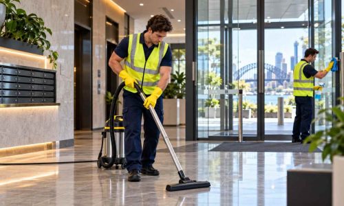 Westlink Commercial Cleaning team cleaning Strata and Multi-Tenant Office Buildings in Sydney Westlink Commercial Cleaning team cleaning Strata and Multi-Tenant Office Buildings in Sydney